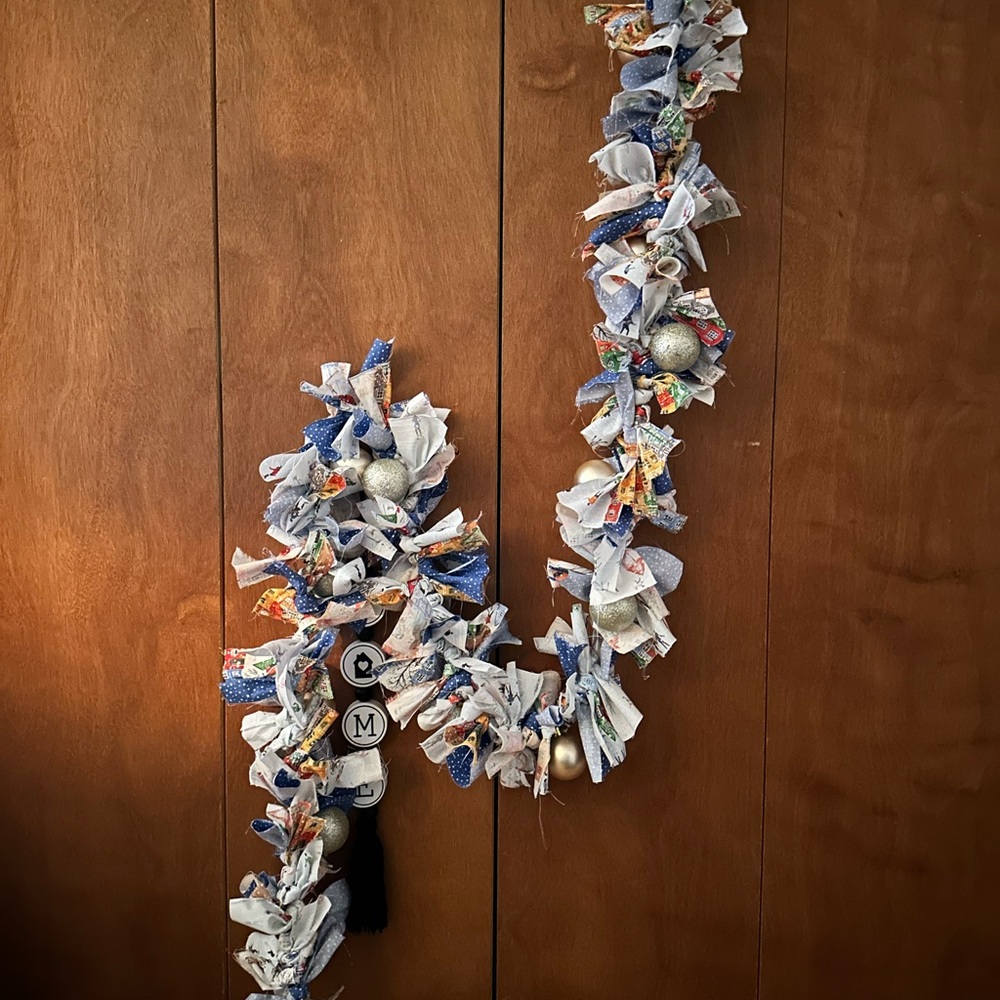 Winter wonderland rag garland